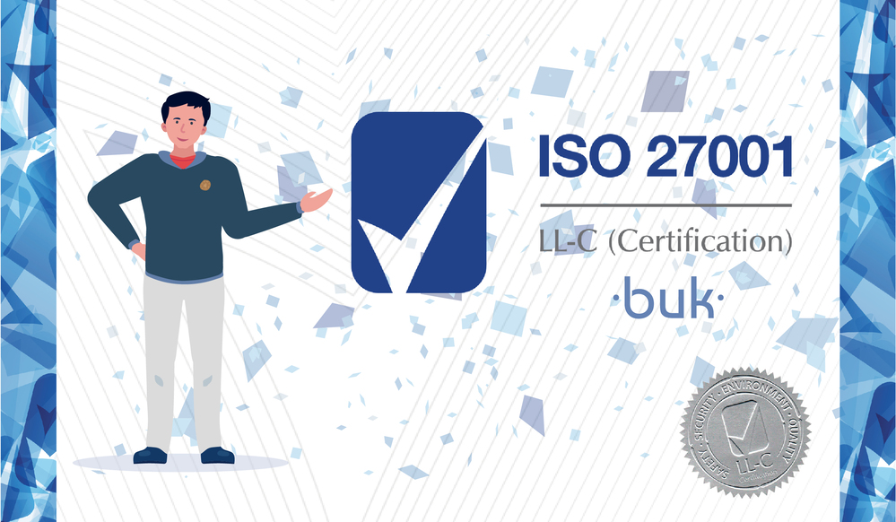 ¡Buk es certificado por ISO 27001!