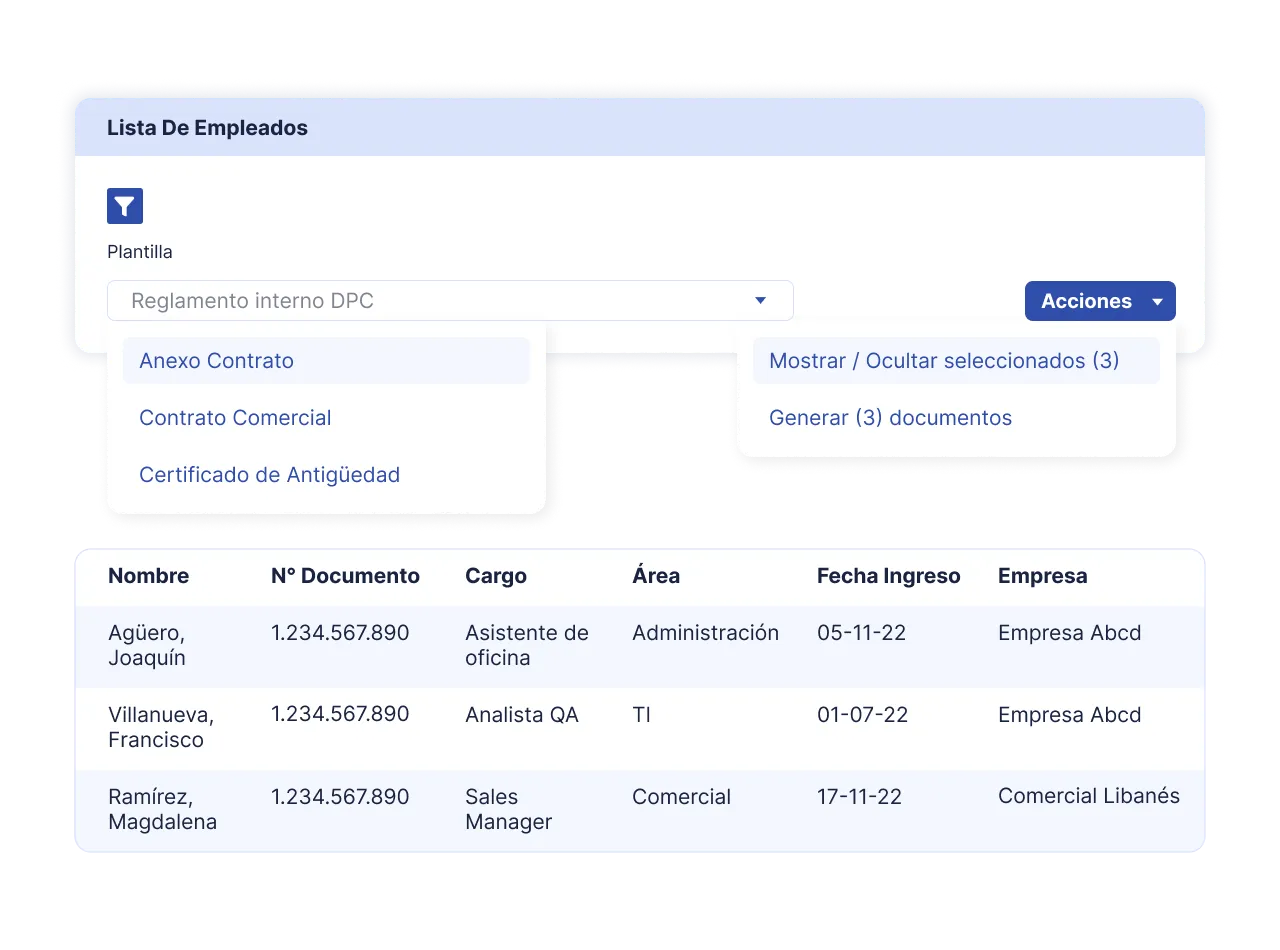 ilustración generación y carga masiva de documentos 