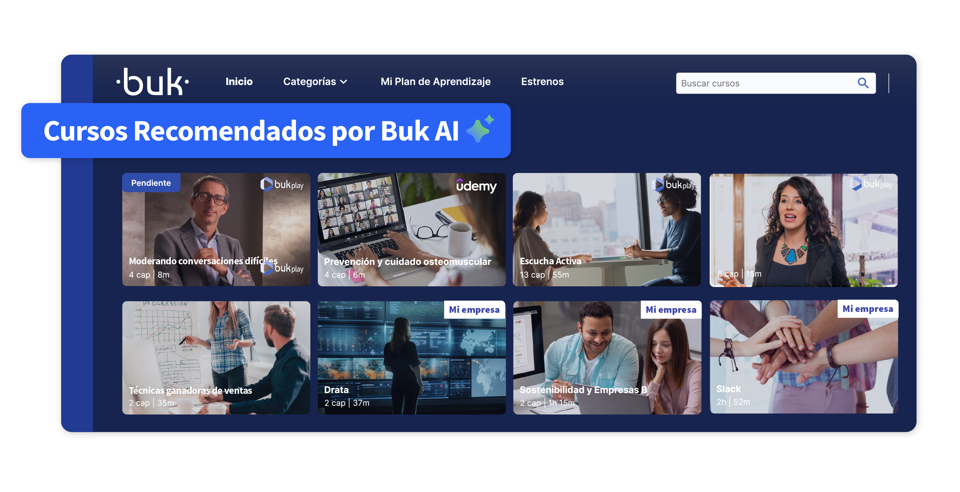 Capacitaciones-Curso recomendado por Buk AI